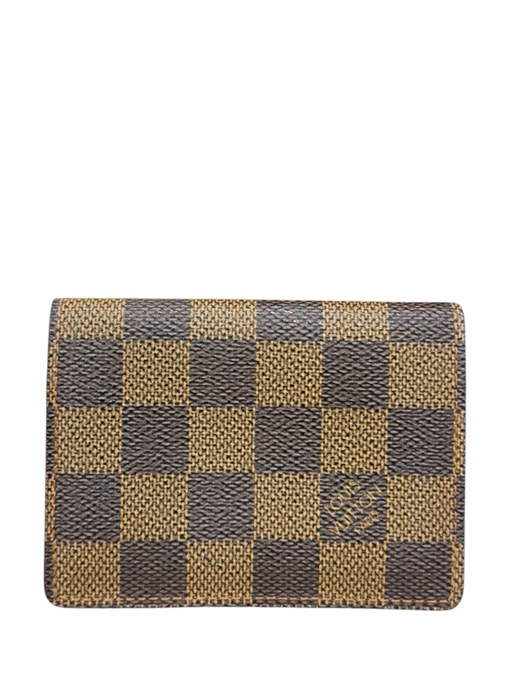 Authentic Louis Vuitton Damier Ebene Business Card Holder Wallet LV Porte Cartes
